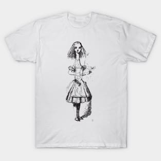 Alice in Wonderland | Alice Stretched Tall | Tall Alice | Vintage Alice | T-Shirt